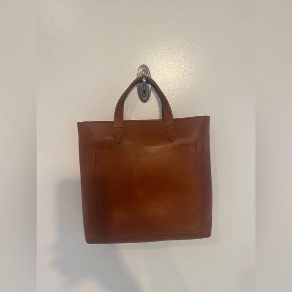 NWT Madewell Small Transport Leather Brown Tote Bag - Picture 4 of 8